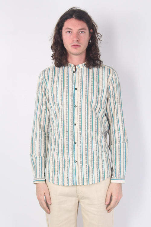 Camicia Coreana Riga Bastoncin Unico