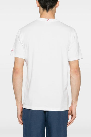 Saint Barth T-shirt Bianco Uomo Motivo Dei Drammi - 3