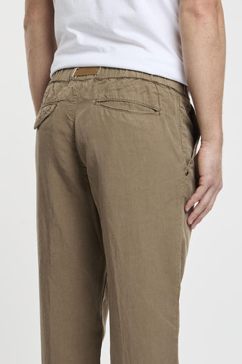 Pantalone joggers in misto lino - 6