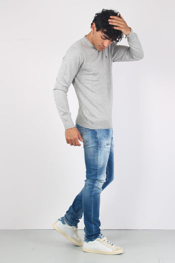 Girocollo Cotone Slim Fit Andover Heather - 4
