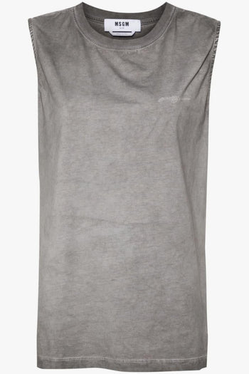 T-shirt Grigio Donna Smanicata - 5