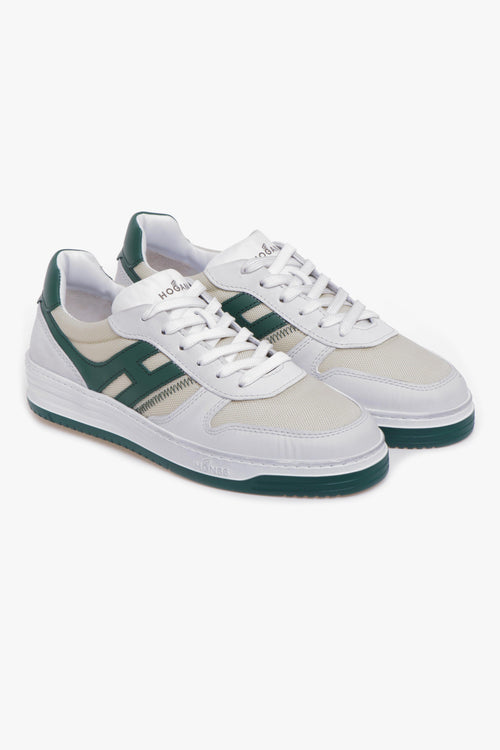 Sneaker H630 basket low in pelle e tessuto vintage - 2