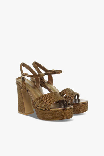 Sandalo con tacco - bronzo Donna Sandalo con tacco - 5