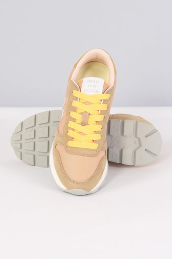 Sneaker Ally Solid Nylon Beige - 7