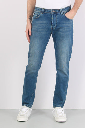 Denim Tapered Fit Denim Medio - 2
