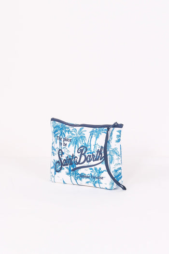Pochette Fantasia Palme Bianco/blu - 3