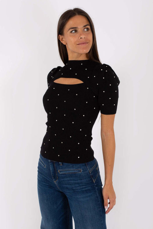 Ecs Maglia M/c Castoni Nero Donna