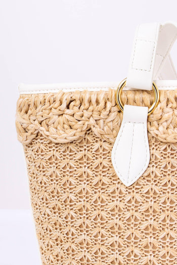 Shopping Rafia Logo Naturale/bianco - 7