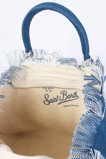 Shopping Canvas Denim Denim Scuro - 6