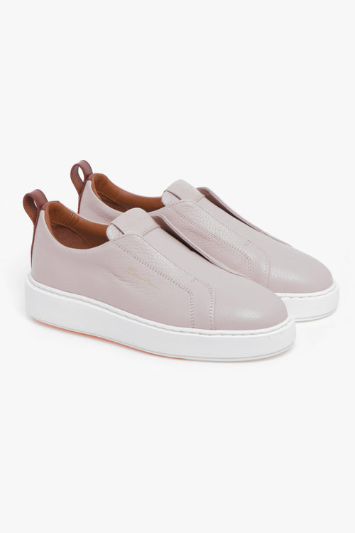 Sneaker slip-on in pelle martellata - 2