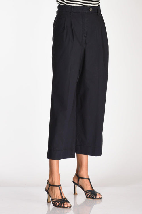 Slowear Pantalone Pince Blu Donna