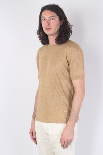 T-shirt Lino Camel - 5