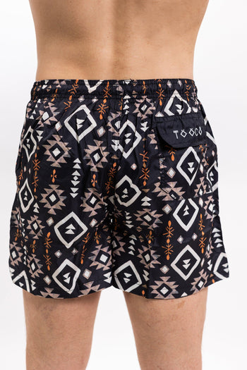 Classic Beachwear Uxmal Nero Uomo - 3