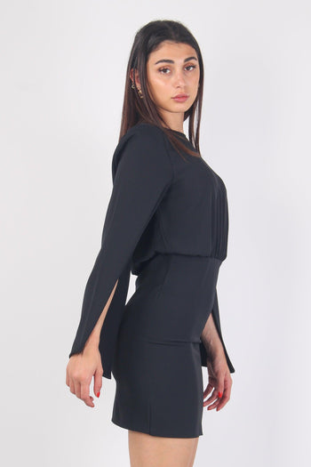 Tubino Manica Ampia Nero - 6