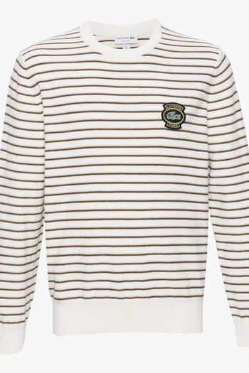 Maglia Righe Uomo Patch Logo Ricamato - 5