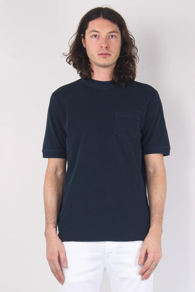 T-shirt Piquet Taschino Blu Navy