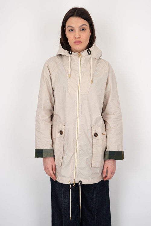 Parka Keldy Showerproof Cotone Panna