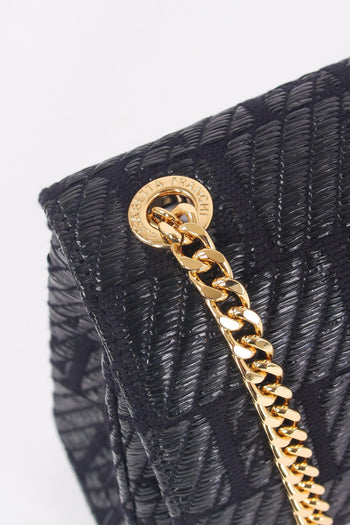 Tracolla Rafia Lurex Nero - 5