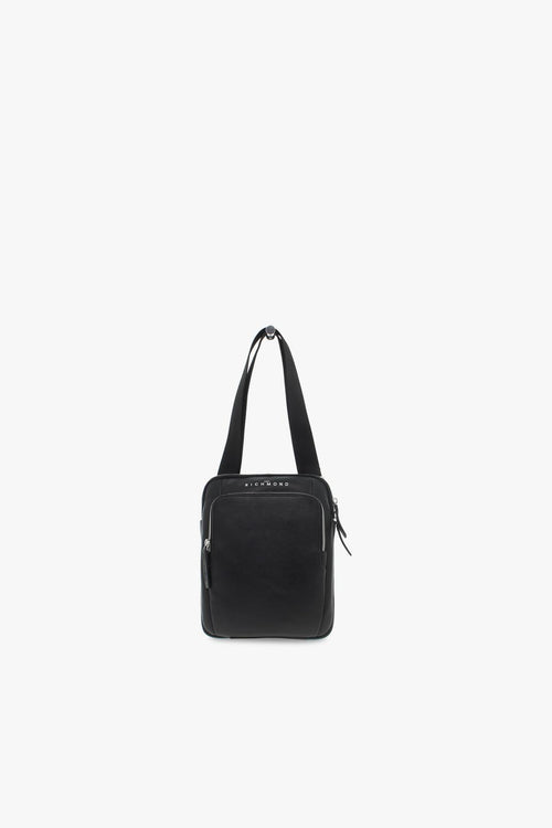 Borsa a tracolla SHOULDER BAG in pelle nero Uomo Borsa a tracolla