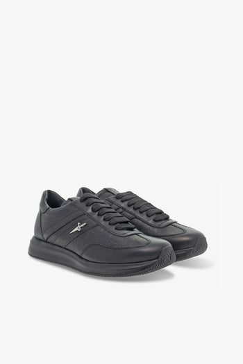 Sneakers SOFT in nappa e stampato nero - 5