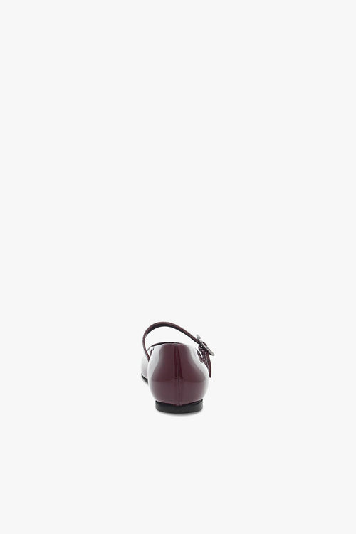 Scarpa bassa GUCCI FLAT BEBE' in vernice bordeaux - 2