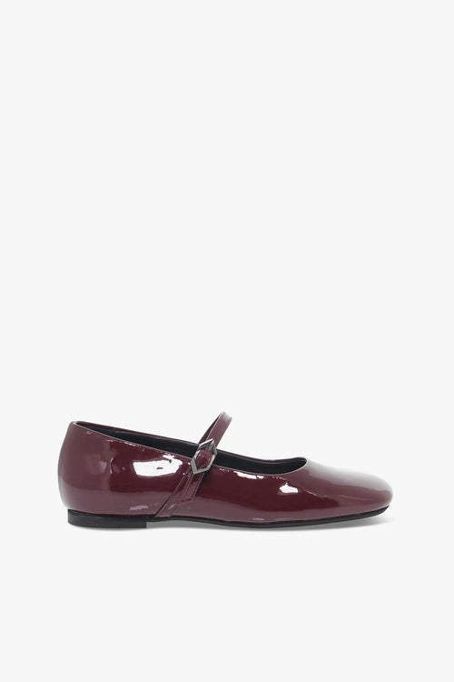 Scarpa bassa GUCCI FLAT BEBE' in vernice bordeaux