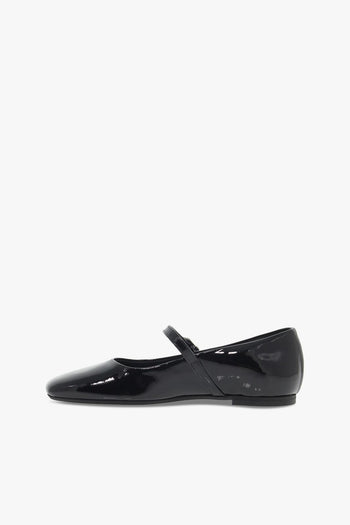 Scarpa bassa GUCCI FLAT BEBE' in vernice nero - 3