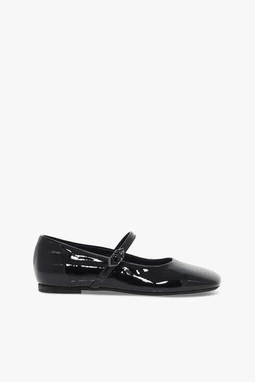 Scarpa bassa GUCCI FLAT BEBE' in vernice nero