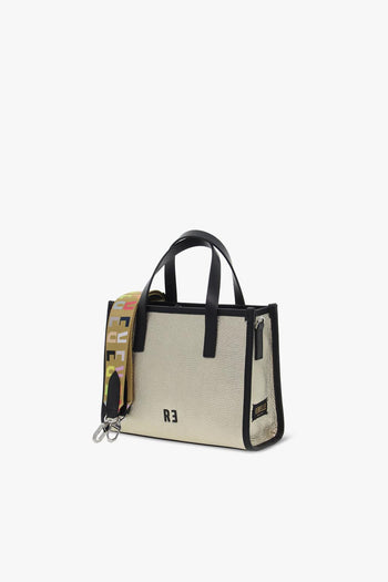 Shopping bag VIRTUS SHOPPING S RAINBOW DOLLARO LAMINATO in laminato e pelle oro e nero Donna Shopping bag - 2