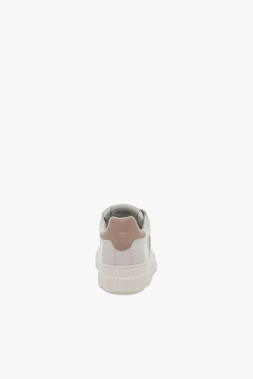 Sneakers LAURA 3B39 in pelle e vernice bianco e beige - 2