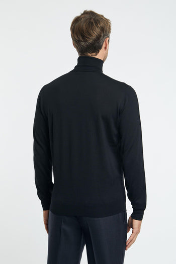 Maglia Dolcevita Royal Merino Nero - 4