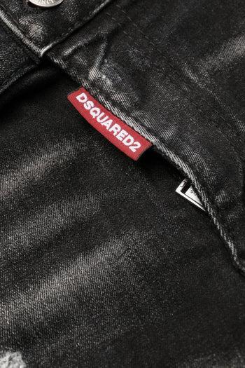 2 Jeans Nero Donna - 5