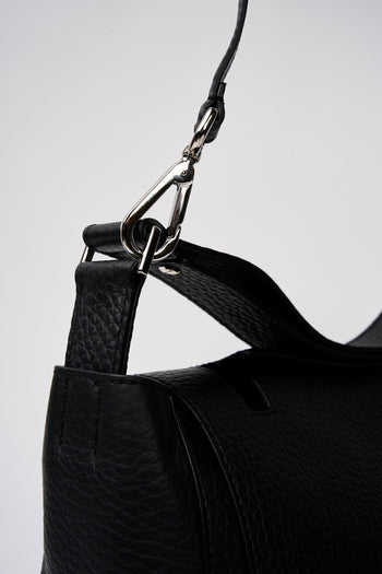 Borsa Sveva Media in Pelle Nero - 3