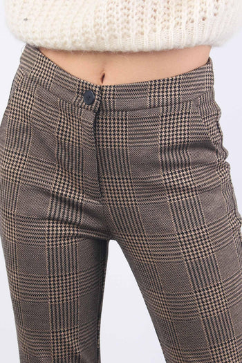 Pantalone New York Galles Cammello/nero - 7