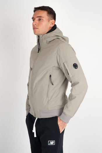 Giubbotto Shell-R Hooded in Nylon Riciclato Ghiaccio - 3