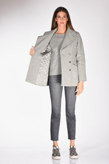 Giacca Doppiopetto Grigio Donna - 6