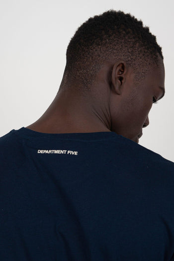 T-Shirt Cesar Cotone Blu Navy - 2