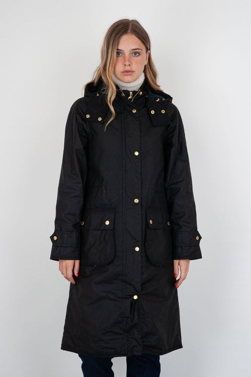 Parka Long Cannich Wax Nero