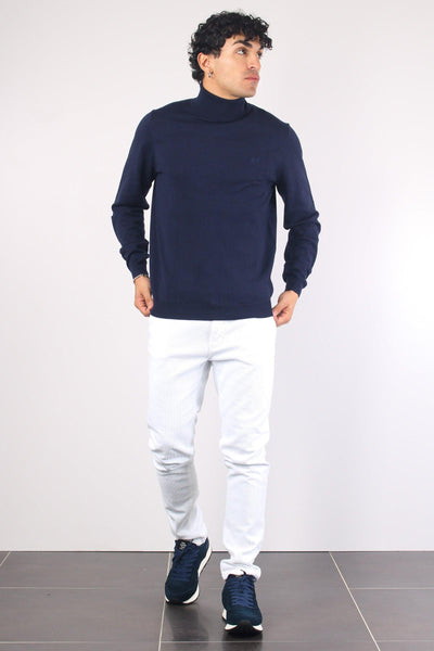 Maglia Collo Alto Basica Navy Blue