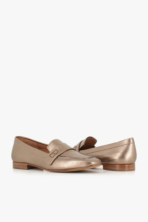 Mocassino S240647a Oro Donna