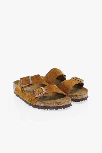 Sandalo basso ARIZONA SOFT FOOTBED in camoscio ocra - 5