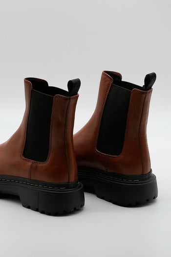 Chelsea Boot Pelle Cuoio Donna - 6