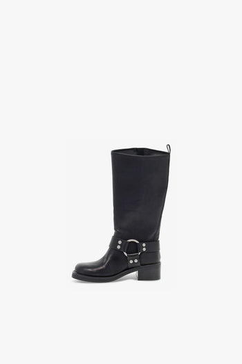 Stivale EASTERN BLK in pelle nero - 3