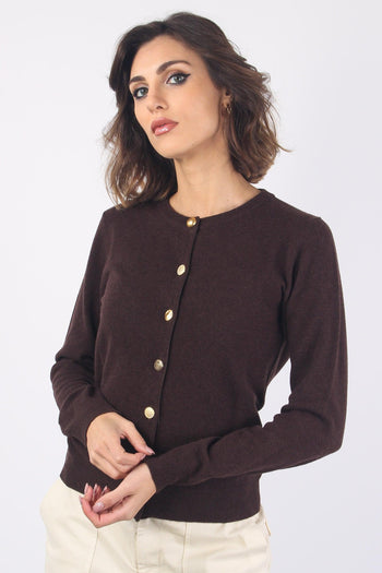 Cardigan Bottoni Oro Terra - 4