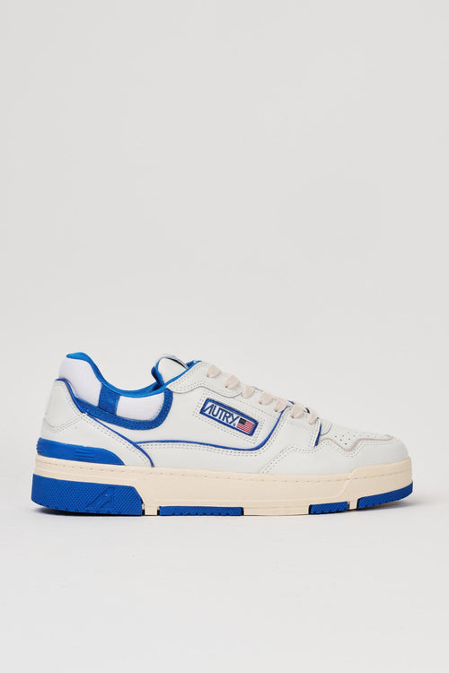 CLC Sneakers in pelle bianca e blu