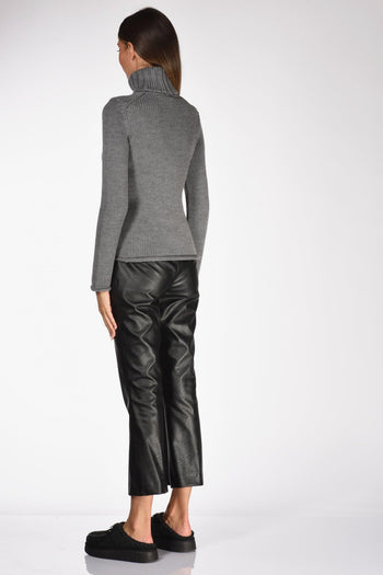 Slowear Maglia Collo Alto Grigio Donna - 5