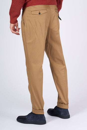 Pantalone Rebel in Satin Cammello Uomo - 2