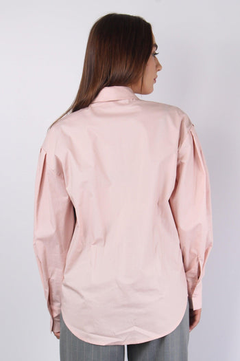 Camicia Over 2 Tasche Rosa - 3