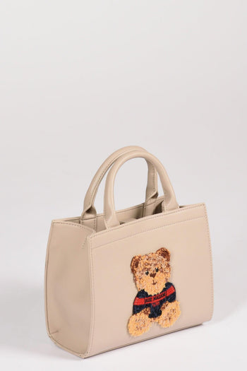 Paris Borsa Orsetto Beige Chiaro Donna - 3
