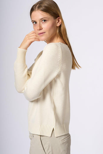 Maglia Barchetta Latte Donna - 3